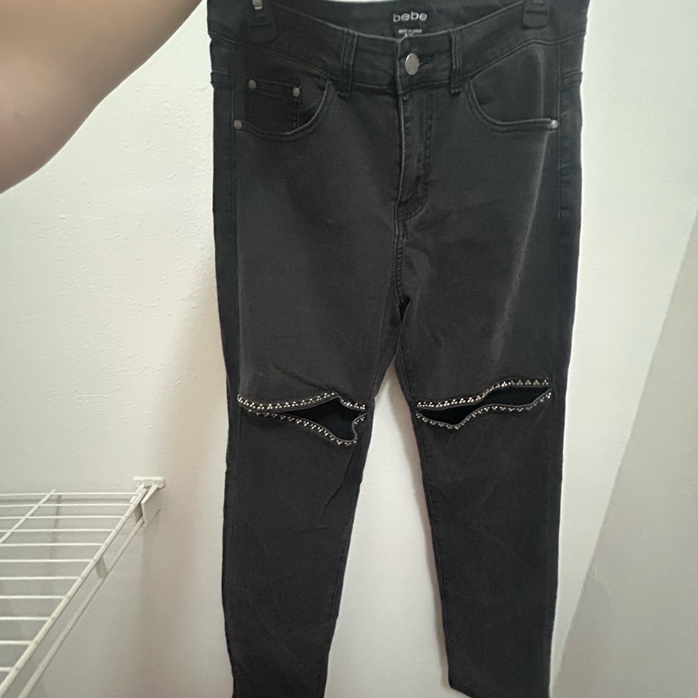 Taylor Swift Super Bowl Lookalike Black Sequin Jeans